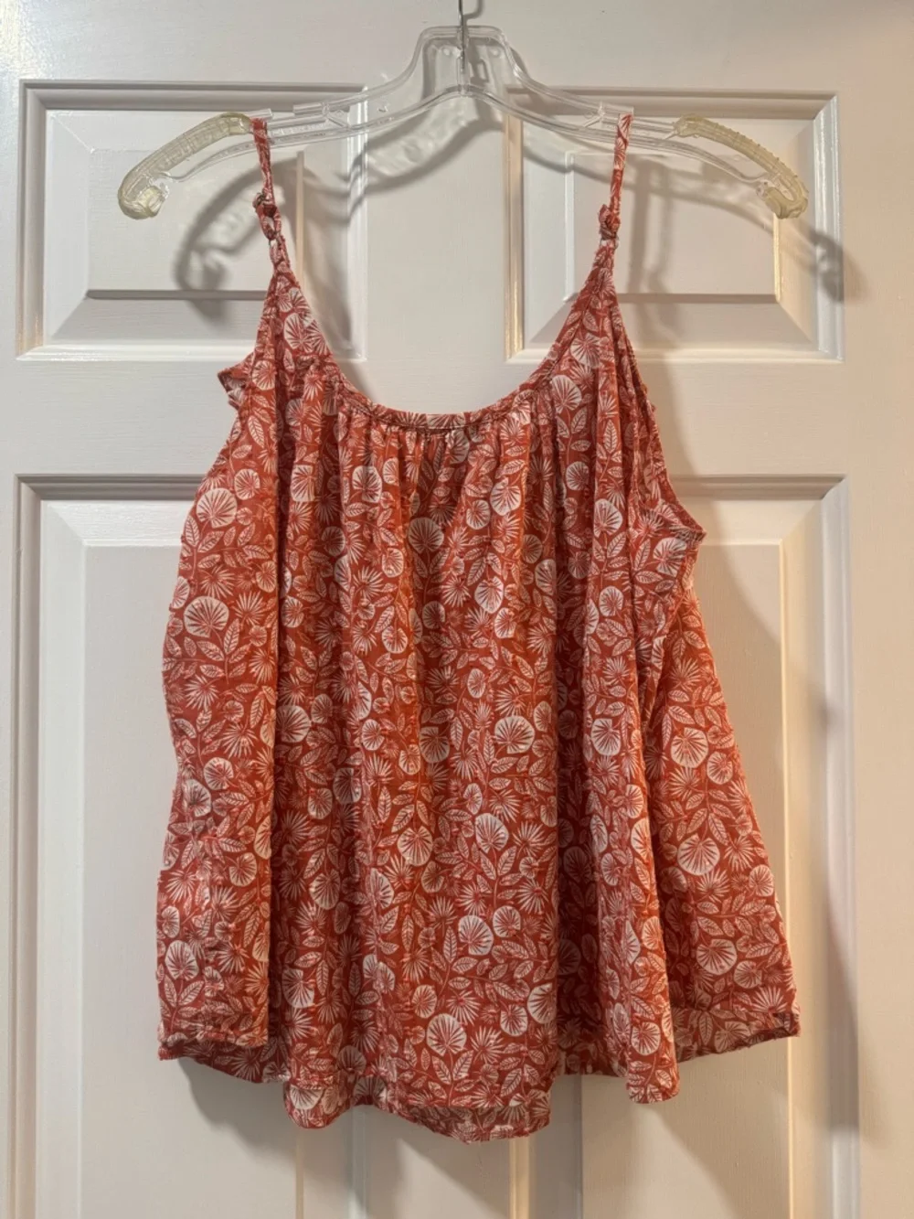 Loft rust Ruffle Tank Top - Picture 3 of 3